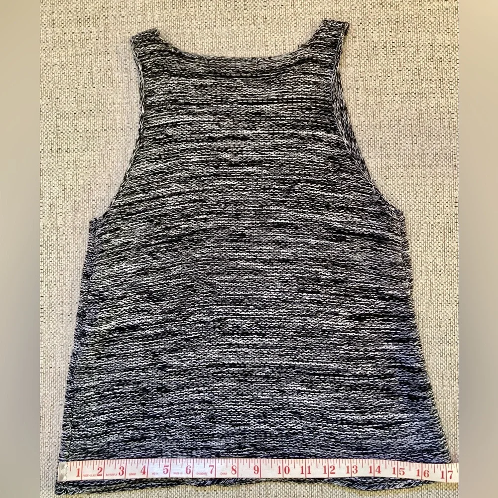 NWT Sanctuary Black/White Woven Knit Tank Size Small - Picture 5 of 5